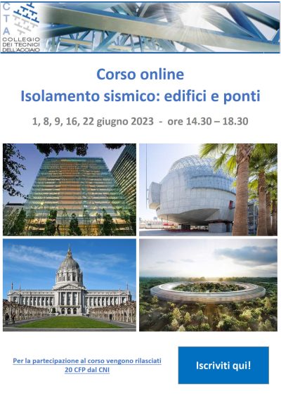 WEBINAR - ISOLAMENTO SISMICO: EDIFICI E PONTI